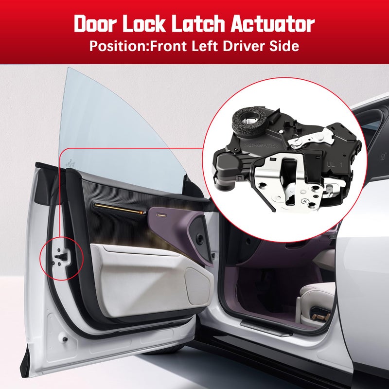 FAERSI 931-401 Door Lock Actuator Motor Front Left Driver Side Replacement for Toyota 4Runner Camry Tundra Sequoia Lexus ES350 GS350 LS460 RX450h Scion tC xB xD Replaces 69040-0C050, 69040-06180 - Image 5